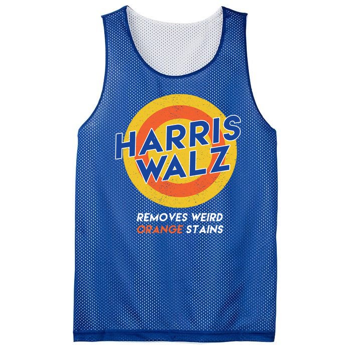 Harris Walz 2024 Removes Weird Orange Stains Funny Mesh Reversible Basketball Jersey Tank