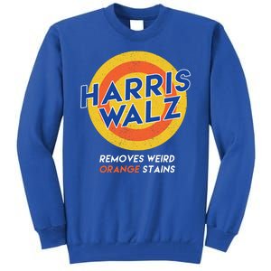 Harris Walz 2024 Removes Weird Orange Stains Funny Tall Sweatshirt