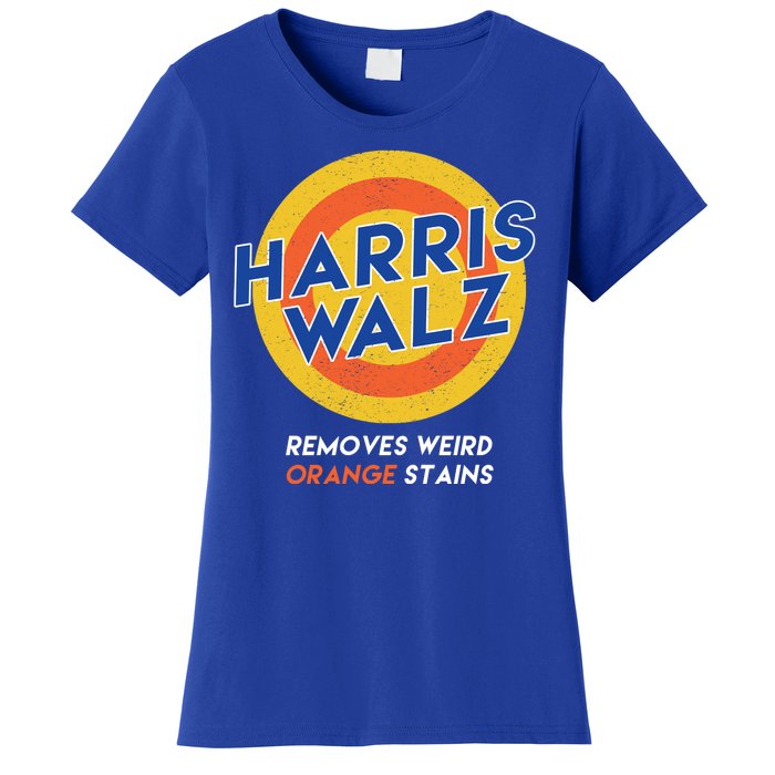 Harris Walz 2024 Removes Weird Orange Stains Funny Women's T-Shirt