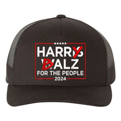 Harris Walz 24 Harry Balz For The People 2024 Democratics Yupoong Adult 5-Panel Trucker Hat