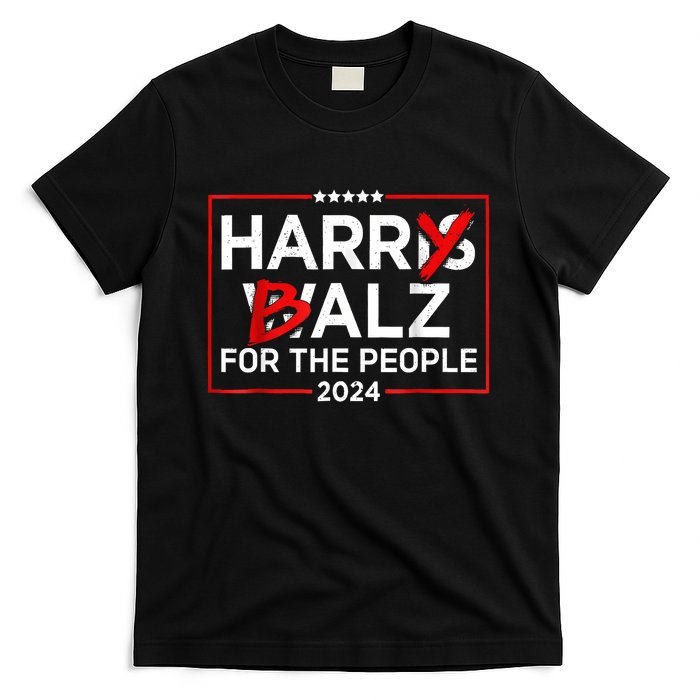 Harris Walz 24 Harry Balz For The People 2024 Democratics T-Shirt