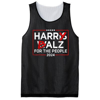 Harris Walz 24 Harry Balz For The People 2024 Democratics Mesh Reversible Basketball Jersey Tank