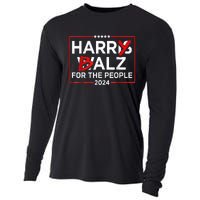 Harris Walz 24 Harry Balz For The People 2024 Democratics Cooling Performance Long Sleeve Crew