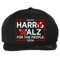 Harris Walz 24 Harry Balz For The People 2024 Democratics Wool Snapback Cap