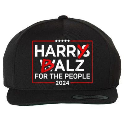 Harris Walz 24 Harry Balz For The People 2024 Democratics Wool Snapback Cap