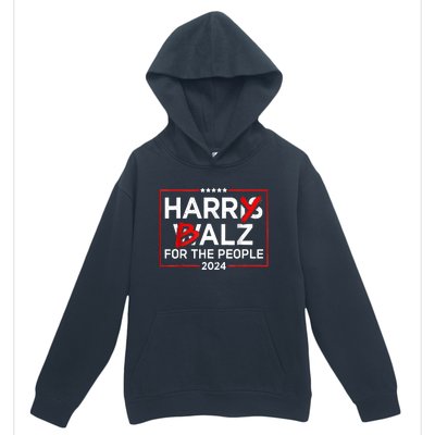 Harris Walz 24 Harry Balz For The People 2024 Democratics Urban Pullover Hoodie