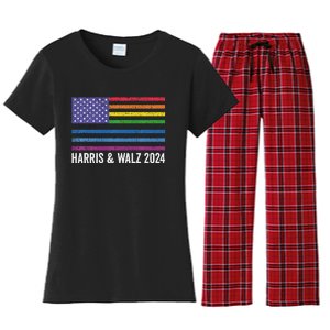 Harris Waltz 2024 Election Kamala Harris Tim Waltz 2024 Premium Women's Flannel Pajama Set