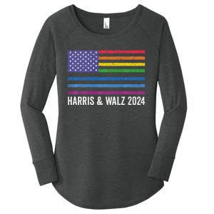 Harris Waltz 2024 Election Kamala Harris Tim Waltz 2024 Premium Women's Perfect Tri Tunic Long Sleeve Shirt