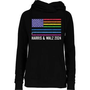 Harris Waltz 2024 Election Kamala Harris Tim Waltz 2024 Premium Womens Funnel Neck Pullover Hood