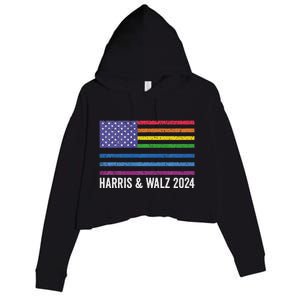 Harris Waltz 2024 Election Kamala Harris Tim Waltz 2024 Premium Crop Fleece Hoodie