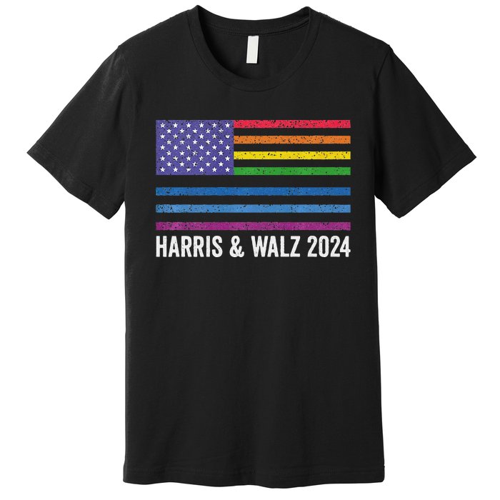 Harris Waltz 2024 Election Kamala Harris Tim Waltz 2024 Premium Premium T-Shirt