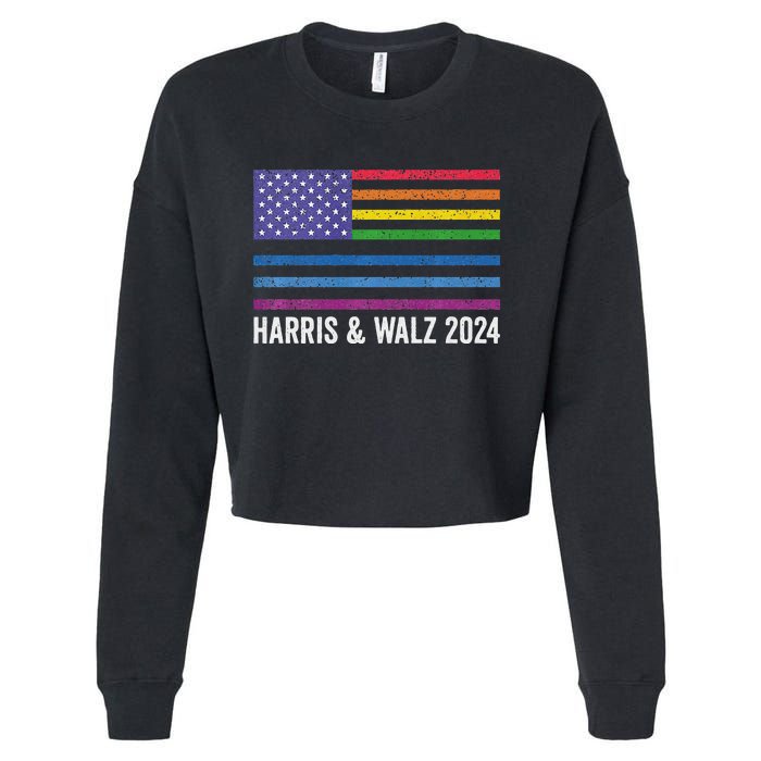 Harris Waltz 2024 Election Kamala Harris Tim Waltz 2024 Premium Cropped Pullover Crew