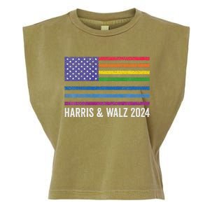 Harris Waltz 2024 Election Kamala Harris Tim Waltz 2024 Premium Garment-Dyed Women's Muscle Tee