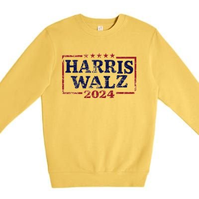 Harris Waltz 2024 Election Kamala Harris Tim Waltz 2024 Premium Crewneck Sweatshirt