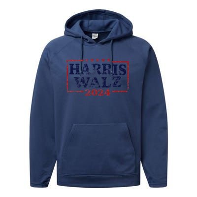 Harris Waltz 2024 Election Kamala Harris Tim Waltz 2024 Performance Fleece Hoodie