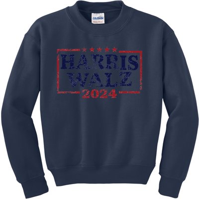 Harris Waltz 2024 Election Kamala Harris Tim Waltz 2024 Kids Sweatshirt