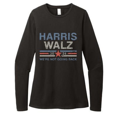 Harris Waltz 2024 Harris Walz WeRe Not Going Back Womens CVC Long Sleeve Shirt