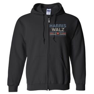 Harris Waltz 2024 Harris Walz WeRe Not Going Back Full Zip Hoodie