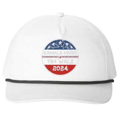 Harris Walz 2024 For President Patriotic Kamala Waltz 2024 Snapback Five-Panel Rope Hat