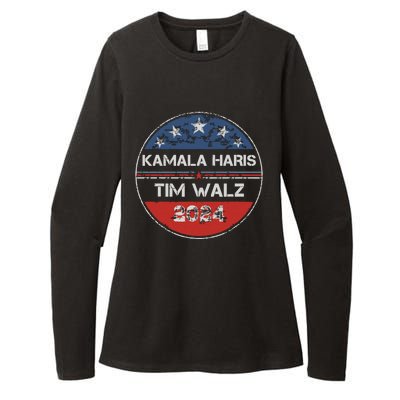 Harris Walz 2024 For President Patriotic Kamala Waltz 2024 Womens CVC Long Sleeve Shirt