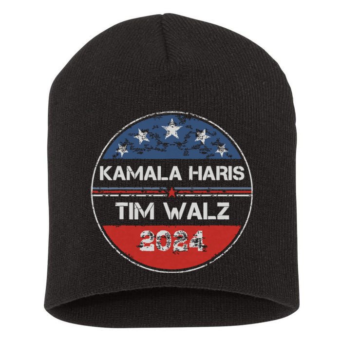 Harris Walz 2024 For President Patriotic Kamala Waltz 2024 Short Acrylic Beanie