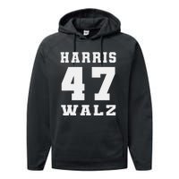 Harris Walz 2024 Election Kamala Harris Tim Walz 2024 Performance Fleece Hoodie