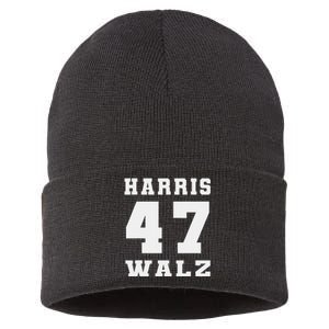 Harris Walz 2024 Election Kamala Harris Tim Walz 2024 Sustainable Knit Beanie