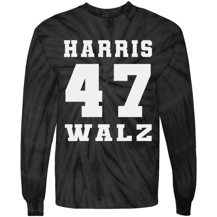 Harris Walz 2024 Election Kamala Harris Tim Walz 2024 Tie-Dye Long Sleeve Shirt