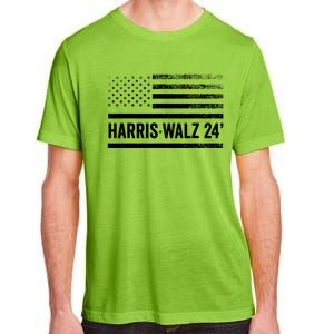 Harris Walz 2024 Election Kamala Tim Waltz American Flag Adult ChromaSoft Performance T-Shirt