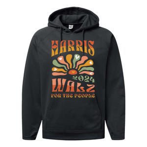 Harris Walz 2024 Election President Kamala Harris Tim Waltz Performance Fleece Hoodie