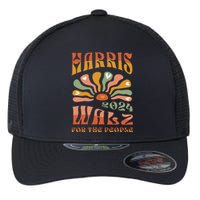 Harris Walz 2024 Election President Kamala Harris Tim Waltz Flexfit Unipanel Trucker Cap