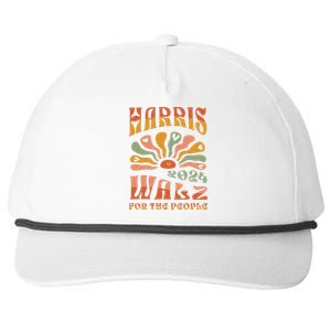 Harris Walz 2024 Election President Kamala Harris Tim Waltz Snapback Five-Panel Rope Hat