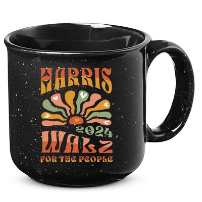 Harris Walz 2024 Election President Kamala Harris Tim Waltz 15oz Campfire Ceramic Mug