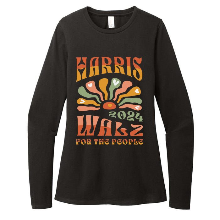 Harris Walz 2024 Election President Kamala Harris Tim Waltz Womens CVC Long Sleeve Shirt