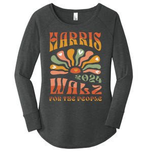 Harris Walz 2024 Election President Kamala Harris Tim Waltz Women's Perfect Tri Tunic Long Sleeve Shirt