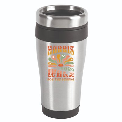 Harris Walz 2024 Election President Kamala Harris Tim Waltz 16oz Travel Tumbler
