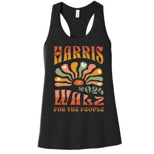 Harris Walz 2024 Election President Kamala Harris Tim Waltz Women's Racerback Tank