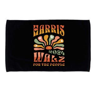 Harris Walz 2024 Election President Kamala Harris Tim Waltz Microfiber Hand Towel