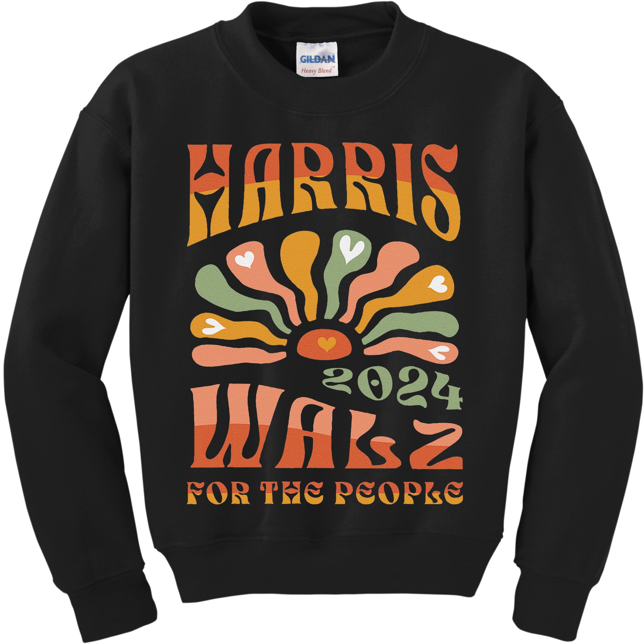 Harris Walz 2024 Election President Kamala Harris Tim Waltz Kids Sweatshirt