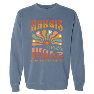 Harris Walz 2024 Election President Kamala Harris Tim Waltz Garment-Dyed Sweatshirt