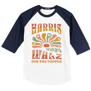 Harris Walz 2024 Election President Kamala Harris Tim Waltz Baseball Sleeve Shirt