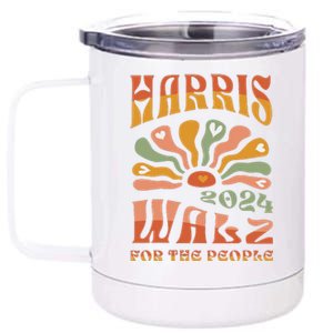 Harris Walz 2024 Election President Kamala Harris Tim Waltz 12 oz Stainless Steel Tumbler Cup