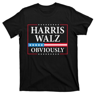 Harris Waltz 2024 Obviously Kamala Harris Tim Walz 2024 T-Shirt