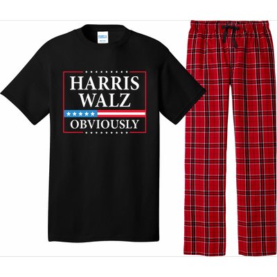 Harris Waltz 2024 Obviously Kamala Harris Tim Walz 2024 Pajama Set