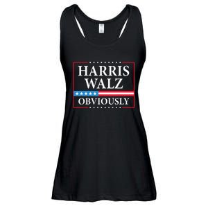 Harris Waltz 2024 Obviously Kamala Harris Tim Walz 2024 Ladies Essential Flowy Tank