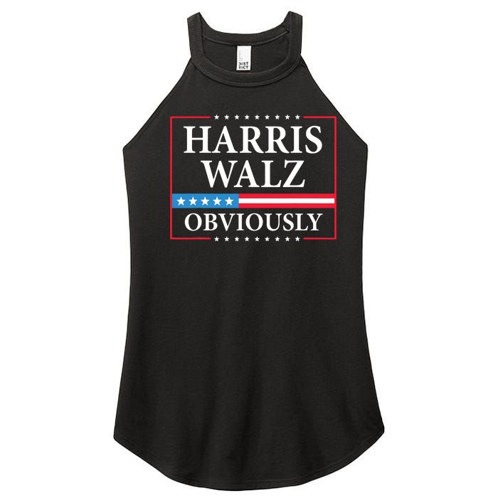 Harris Waltz 2024 Obviously Kamala Harris Tim Walz 2024 Women's Perfect Tri Rocker Tank