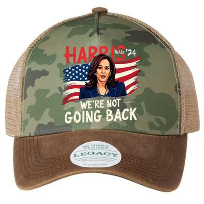 Harris Walz 2024 Kamala Harris 2024 Tim Walz 2024 Usa Flag Legacy Tie Dye Trucker Hat