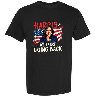 Harris Walz 2024 Kamala Harris 2024 Tim Walz 2024 Usa Flag Garment-Dyed Heavyweight T-Shirt