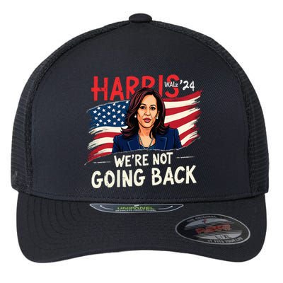 Harris Walz 2024 Kamala Harris 2024 Tim Walz 2024 Usa Flag Flexfit Unipanel Trucker Cap