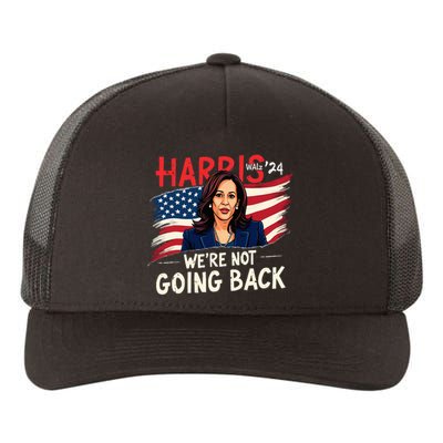 Harris Walz 2024 Kamala Harris 2024 Tim Walz 2024 Usa Flag Yupoong Adult 5-Panel Trucker Hat